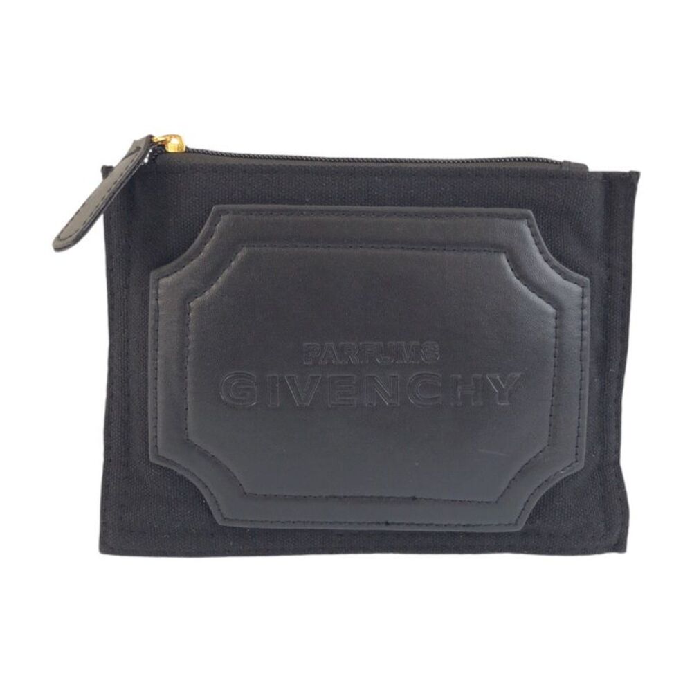 Givenchy Black Canvas Makeup Pouch